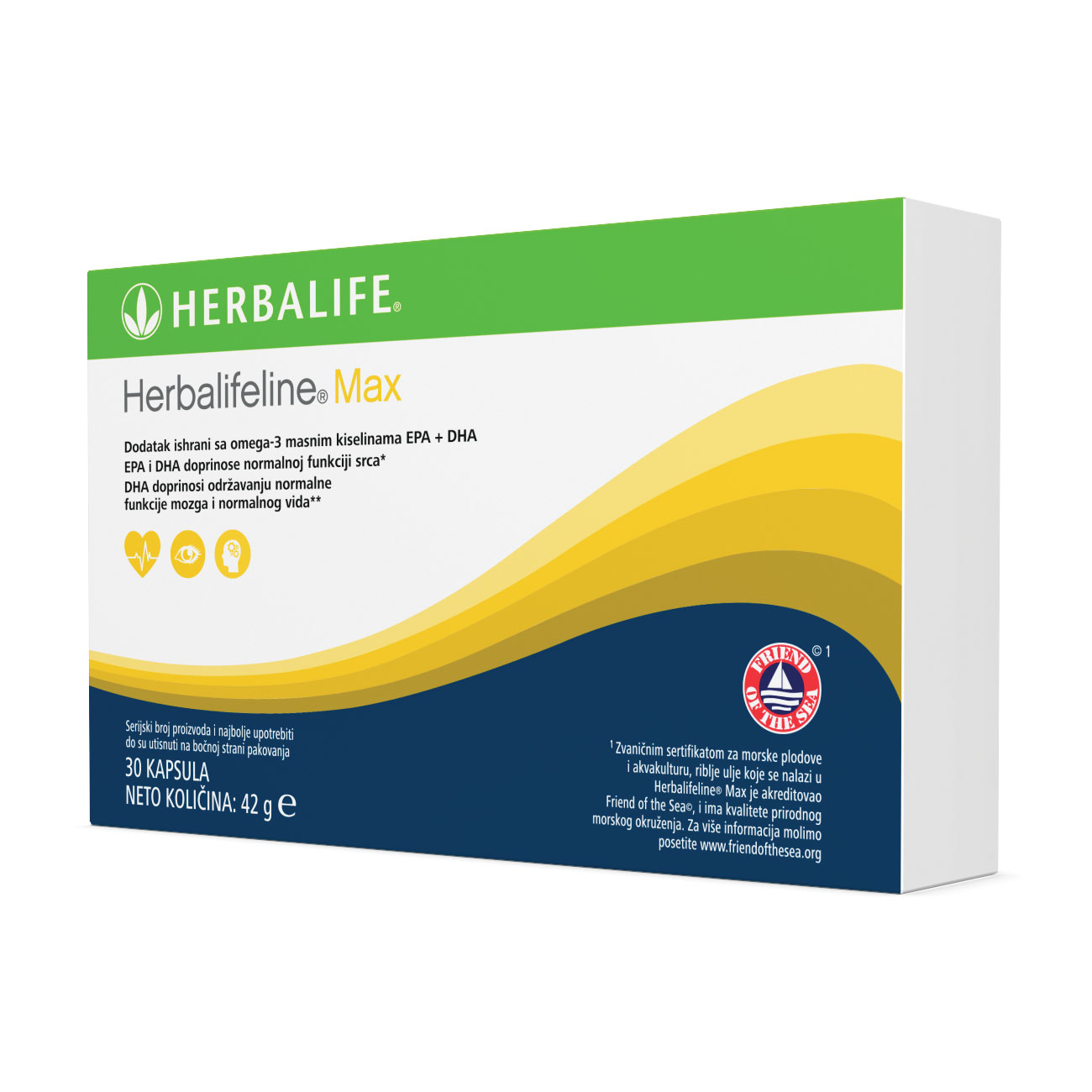 0043 | Herbalifeline® Max Dodatak ishrani Omega-3 30 kapsula